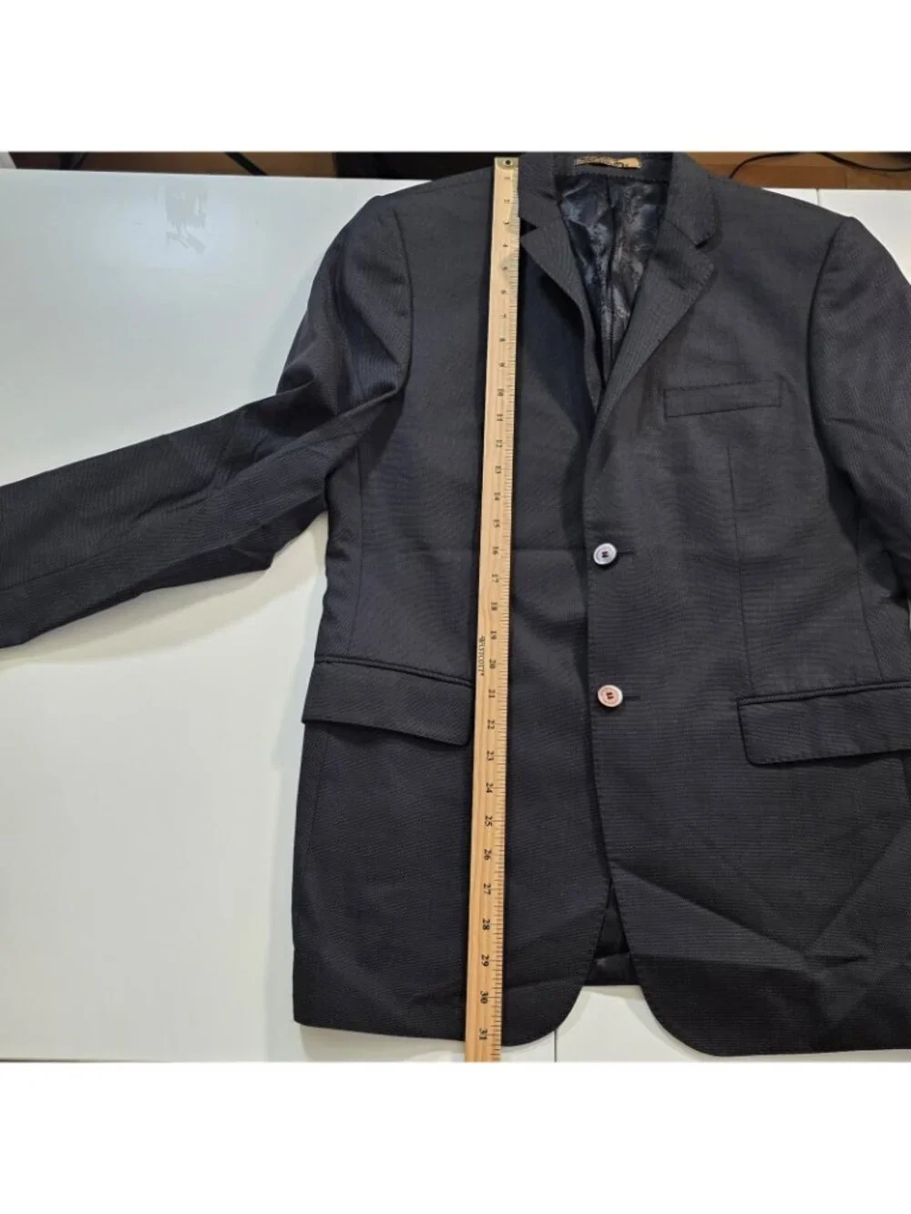 SAND Copenhagen XO Blazer 50 EU / 40 R Black Wool Cotton Lanificio Fabio Italy